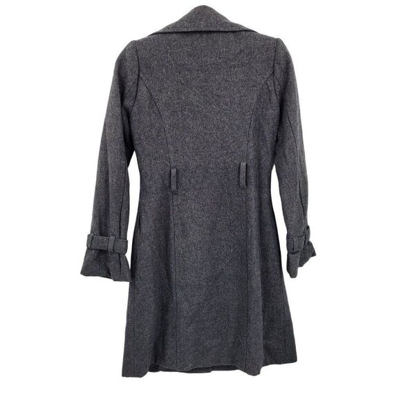 Rampage Peacoat Wool Single Breasted Button Down Long Gray S Military Streetwear - Picture 8 of 10